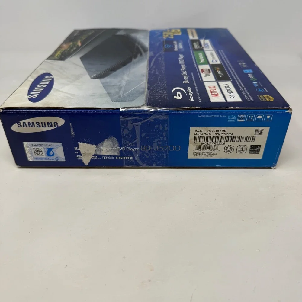 Samsung BD-J5700 Blu-ray Disc Player DVD Player Wireless LAN Built-in Black New